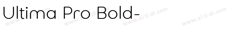 Ultima Pro Bold字体转换